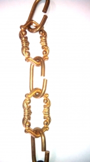 Цепь  для светильника в полированной латуни